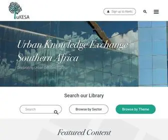 Ukesa.info(Urban Knowledge Exchange Southern Africa) Screenshot
