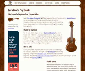 Ukeschool.com(Learn How to Play Ukulele at UkeSchool) Screenshot