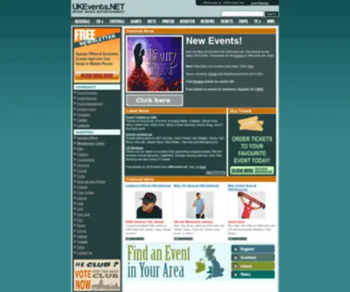 Ukevents.net(UK Events) Screenshot