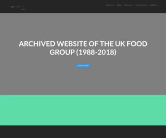 UKFG.org.uk(UK Food Group) Screenshot