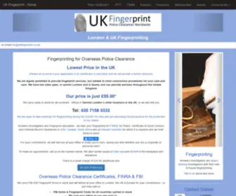 Ukfingerprint.co.uk(Fingerprints London USA & all countries UK) Screenshot