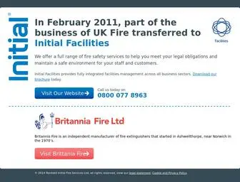 Ukfire.co.uk(UK Fire is now Initial Facilities) Screenshot