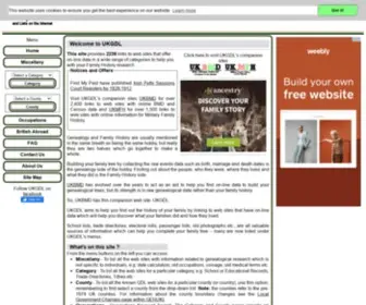 UKGDL.org.uk(Genealogical Directories and Lists Online for UK Family History and Genealogy) Screenshot