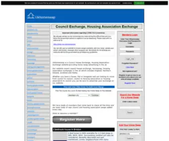 Ukhomeswap.co.uk(UK Home Swap Council House Exchanges) Screenshot