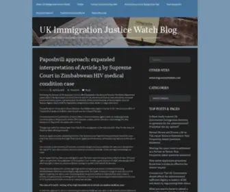 Ukimmigrationjusticewatch.com(UK Immigration Justice Watch Blog) Screenshot