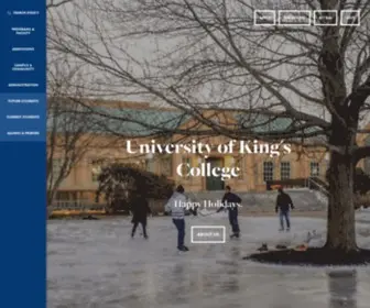 Ukings.ca(University of King's College) Screenshot