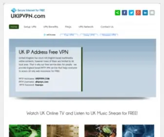 UkipVPN.com(Free UK IP VPN Service) Screenshot