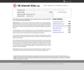 UkisDomains.com(UK Internet Sites Ltd) Screenshot