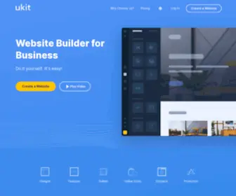 Ukit.com(Website Builder for Business) Screenshot