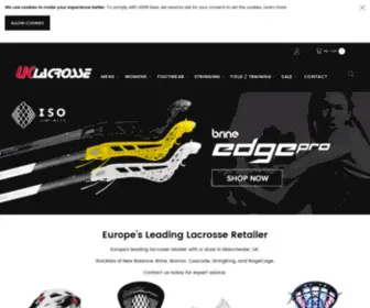 Uklacrosse.com(The UK's Leading Lacrosse Supplier) Screenshot
