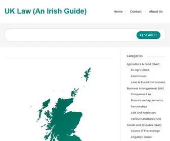 Uklegal.ie(UK law for Irish Business) Screenshot