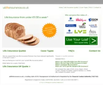 Uklifeinsurance.co.uk(Uk Life Insurance) Screenshot
