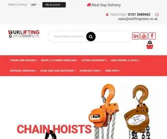 Ukliftingstore.co.uk(Drum Handling & Lifting Equipment) Screenshot