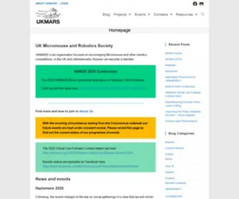 Ukmars.org(Homepage) Screenshot