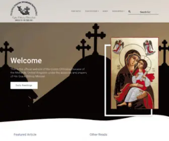 Ukmidcopts.org(Coptic Orthodox Diocese of the Midlands) Screenshot