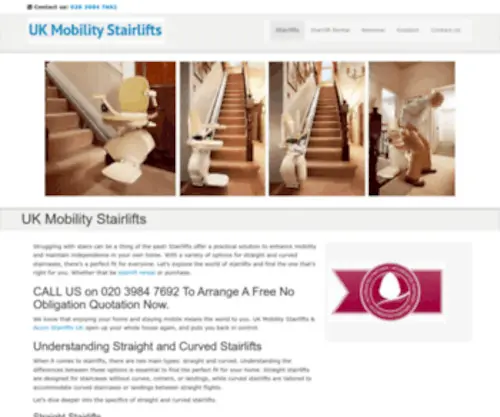 Ukmobilitycentres.co.uk(Stairlifts London UK) Screenshot