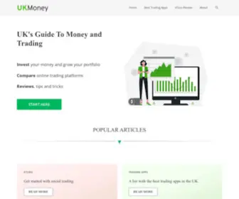 Ukmoney.net(UK's Guide to Online Trading and Money) Screenshot