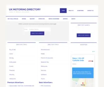 Ukmotoringdirectory.co.uk(Home of British Motoring) Screenshot