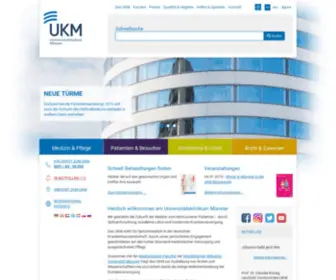 Ukmuenster.de(Universitätsklinikum) Screenshot
