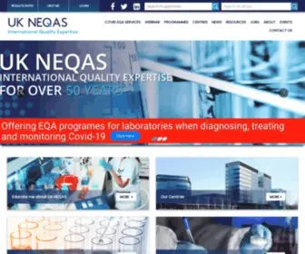 Ukneqas.org.uk(The home page for UK NEQAS) Screenshot