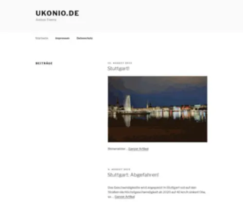 Ukonio.de(Ist: Hamburg) Screenshot