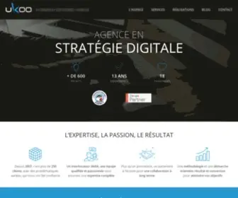 Ukoo.fr(Agence Web Ukoo) Screenshot