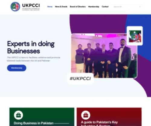 Ukpcci.net(UK Pakistan Chamber of Commerce and Industry) Screenshot