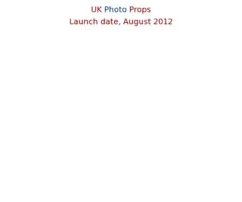 Ukphotoprops.com(Website currently under maintenance) Screenshot