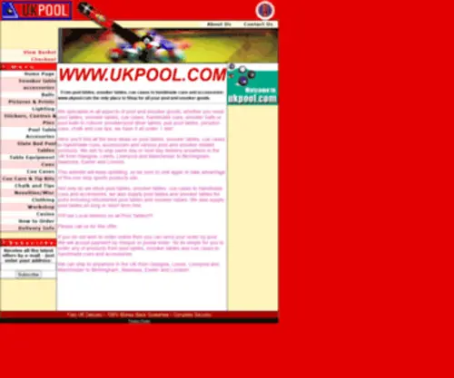 Ukpool.com(Pool Tables) Screenshot