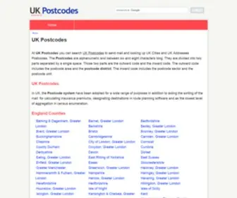 Ukpostcodes.net(ukpostcodes) Screenshot