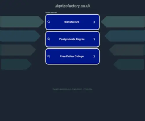 Ukprizefactory.co.uk Screenshot