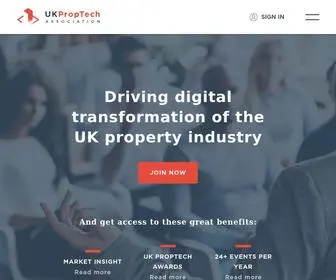 Ukproptech.com(The UK PropTech Association) Screenshot