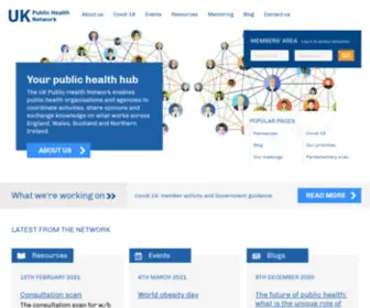 Ukpublichealthnetwork.org.uk(UK Health Public Health Network) Screenshot