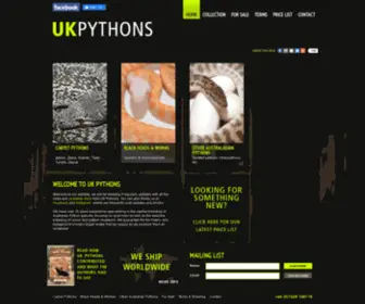 Ukpythons.com(UK Pythons) Screenshot