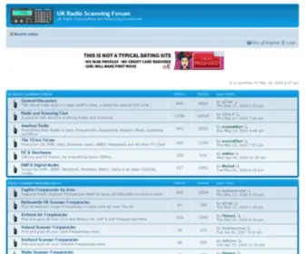 Ukradioscanning.com(UK Radio Scanner Group) Screenshot