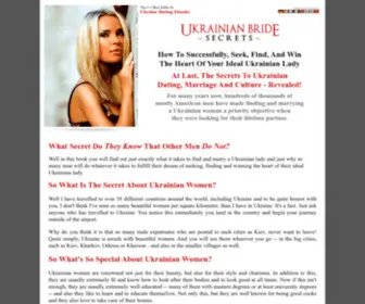 Ukrainianbridesecrets.com(UKRAINIAN BRIDE SECRETS) Screenshot