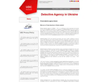 Ukrdetective.com(Private detective agency Ukraine) Screenshot