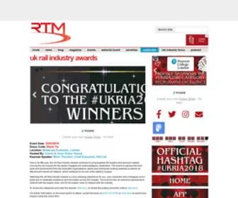 Ukria.com(UK Rail Industry Awards) Screenshot