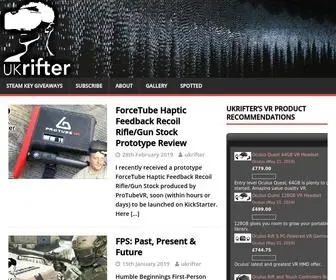Ukrifter.com(British Virtual Reality Expert Twitch & Youtube Streamer #UK #VR) Screenshot