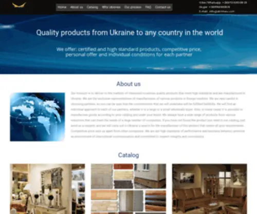 Ukrimex.com(Quality products from Ukraine to any country in the world) Screenshot