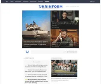 Ukrinform.net(Ukrainian National News Agency) Screenshot