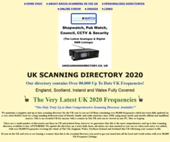 Ukscanningdirectory.co.uk(The UK Scanning Directory) Screenshot