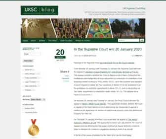 Ukscblog.com(UK Supreme Court Blog) Screenshot