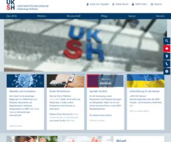 UKSH.de(UKSH Universitätsklinikum Schleswig) Screenshot