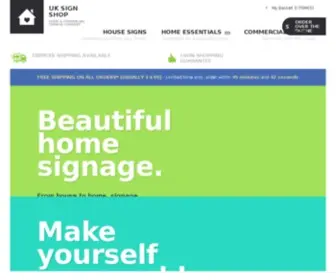 Uksignshop.co.uk(UK Sign Shop) Screenshot