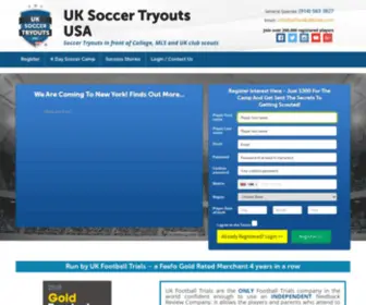 Uksoccertryouts.com(UK Soccer Tryouts) Screenshot