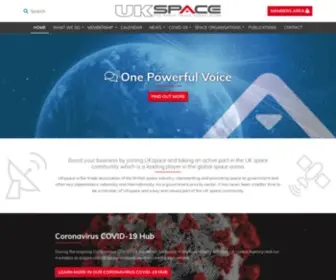 Ukspace.org(The trade association of the British space industry) Screenshot