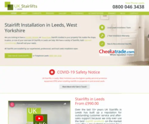 Ukstairliftsleeds.co.uk(Stairlifts in Leeds & West) Screenshot