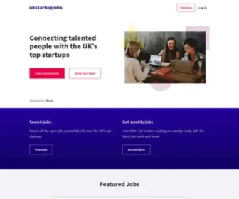 Ukstartupjobs.com(We connect talented people with the UK’s top startups) Screenshot