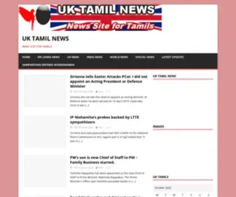Uktamilnews.com(News sits for tamils) Screenshot